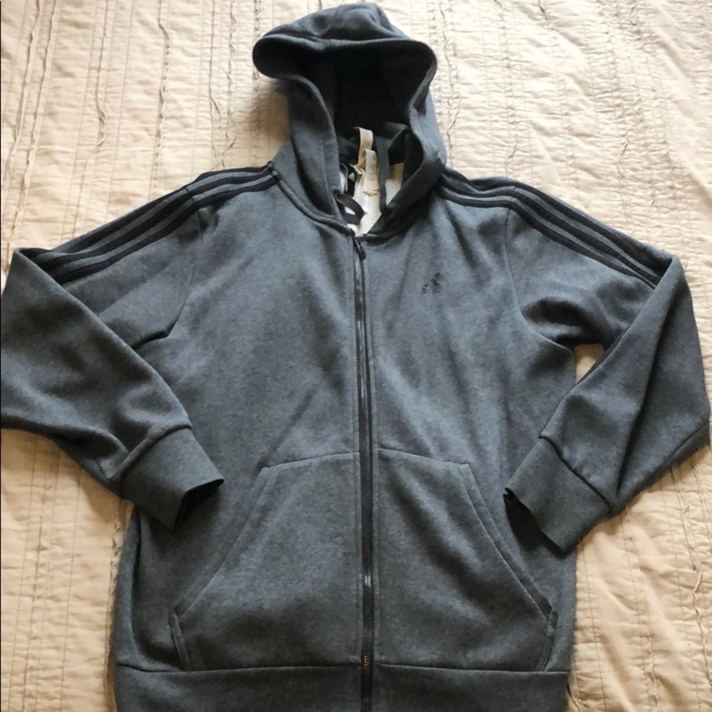 Adidas gray sweater - medium